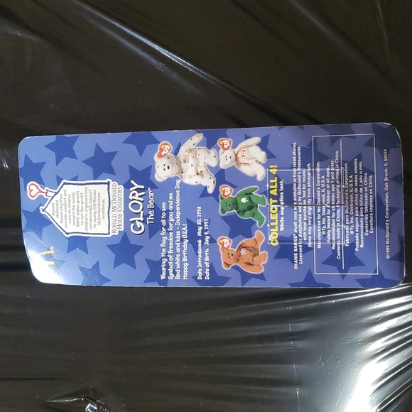 Glory the Bear Ty Beanie Baby - Picture 2 of 6